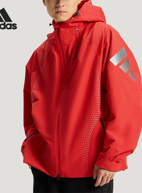 Adidas/阿迪达斯正品2025冬季款男士日常连帽梭织运动外套KH0169
