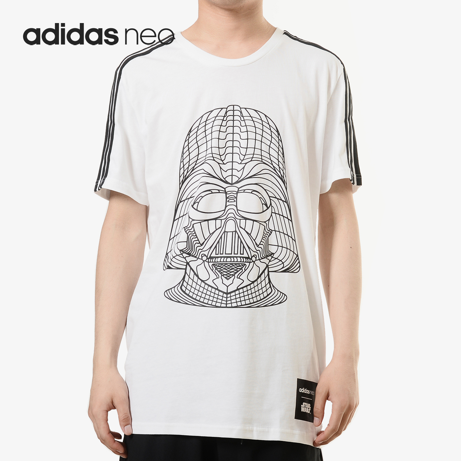 Adidas/阿迪达斯正品男子星球大战系列休闲运动短袖T恤 CV9384