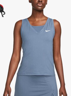 Nike/耐克正品Court 女子网球运动背心T恤CV4785-491