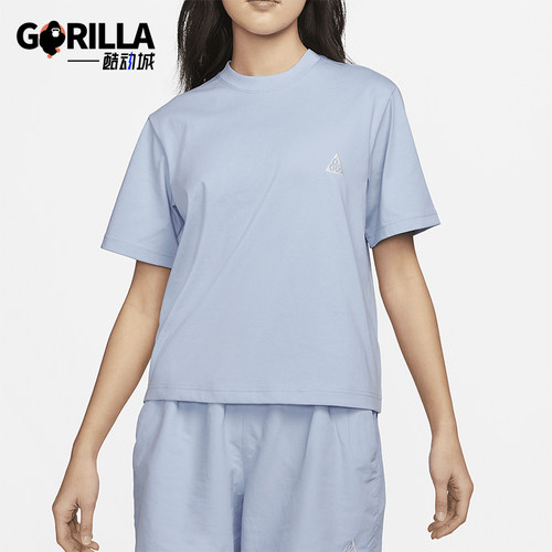 Nike/耐克正品ACG 女士健身训练宽松圆领短袖T恤DJ3647-415