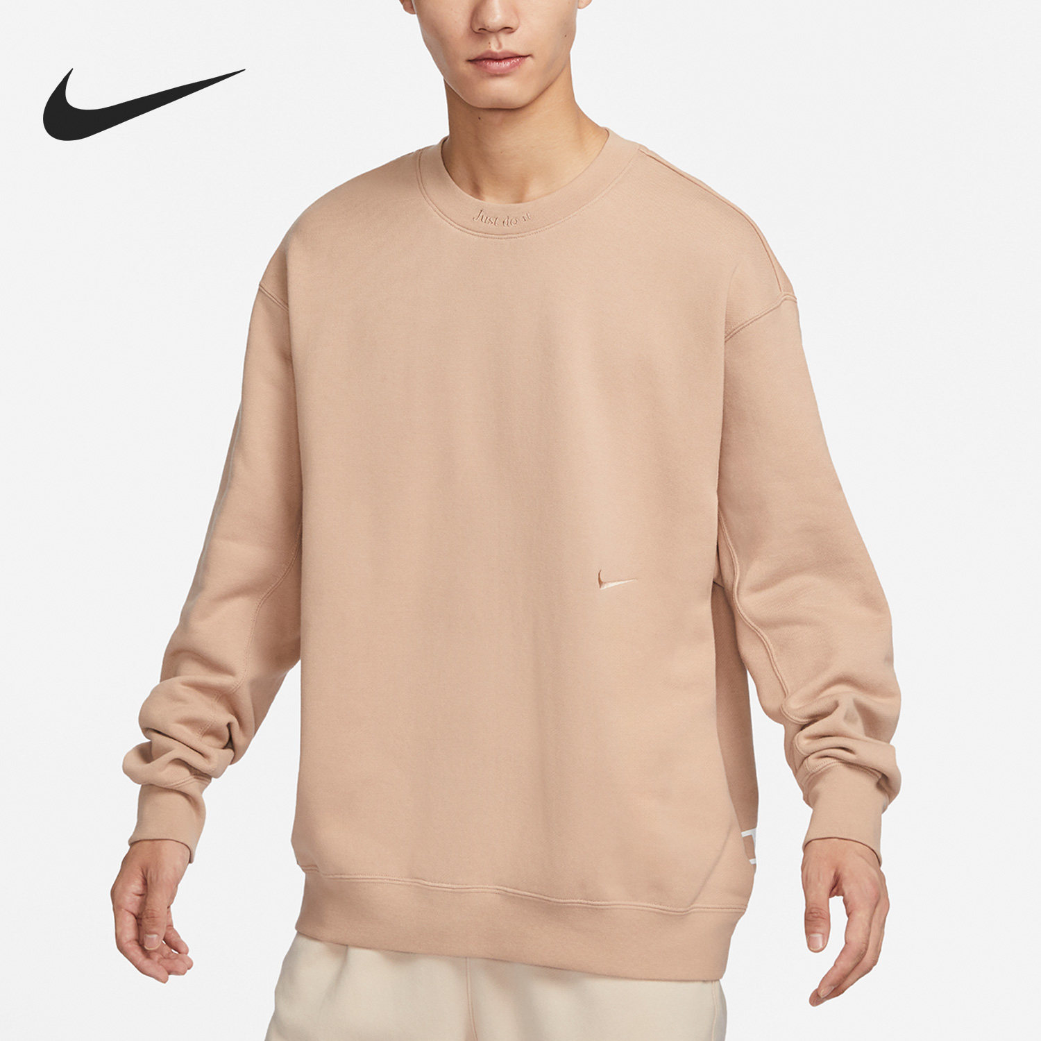 Nike/耐克官方正品新款男子运动透气休闲圆领简约卫衣FV8592-200,运动服/休闲服装,运动卫衣/套头衫,淘宝优惠券,粉丝福利购,淘宝优惠卷