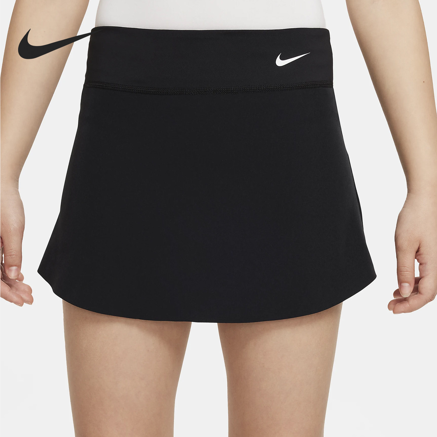 Nike/耐克官方正品2025新款大童透气运动网球半身裙DQ8838-010