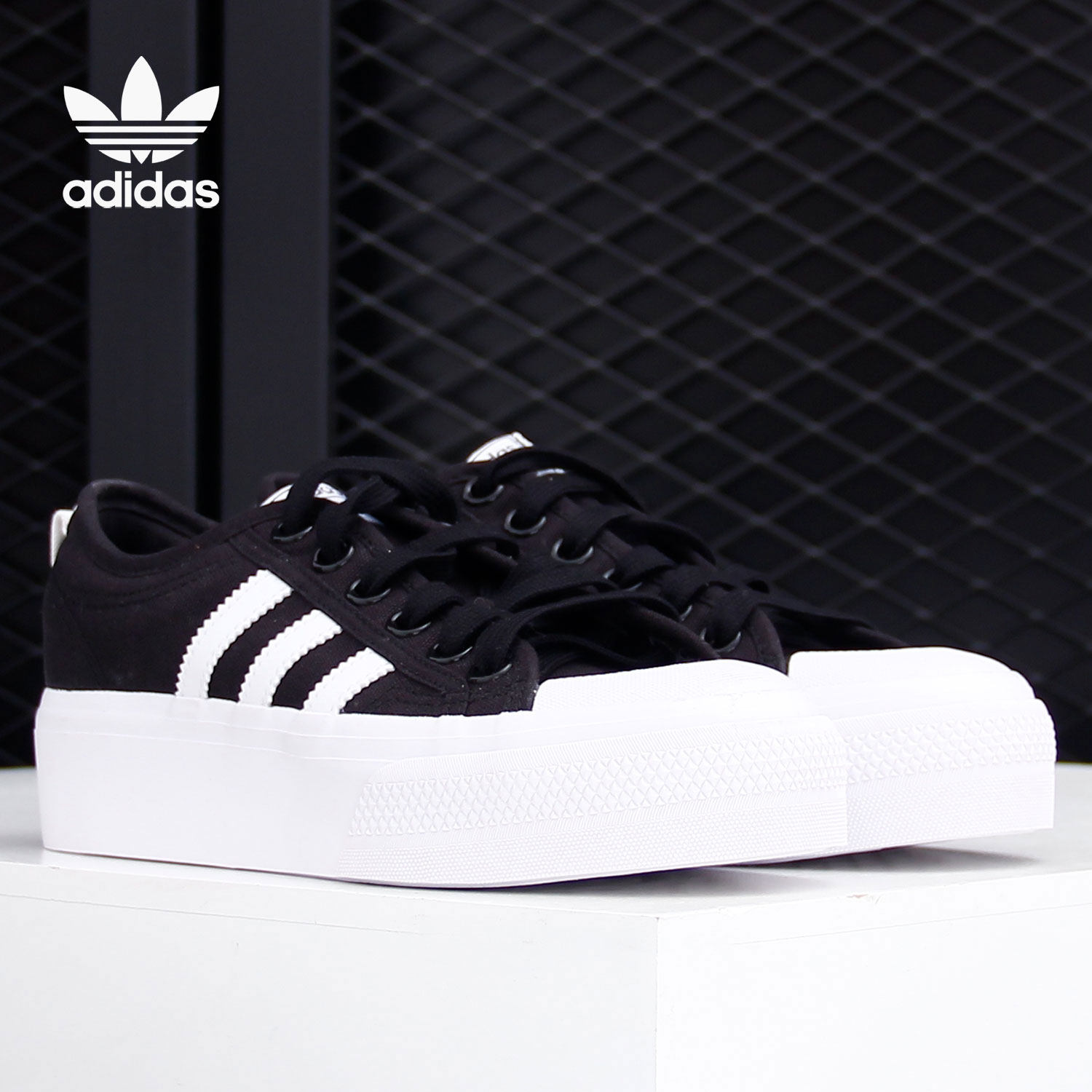 Adidas/阿迪达斯正品 三叶草 NIZZA PLATFORM W女子运动鞋 FV5321