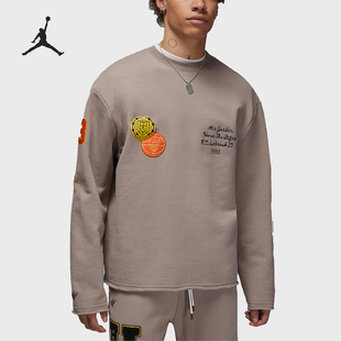 JORDAN男子运动休闲圆领印花卫衣DX6240 087 耐克正品 Nike