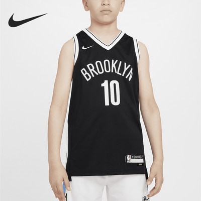 Nike耐克正品Brooklyn Nets大童背心V领儿童运动衣DQ5400-015