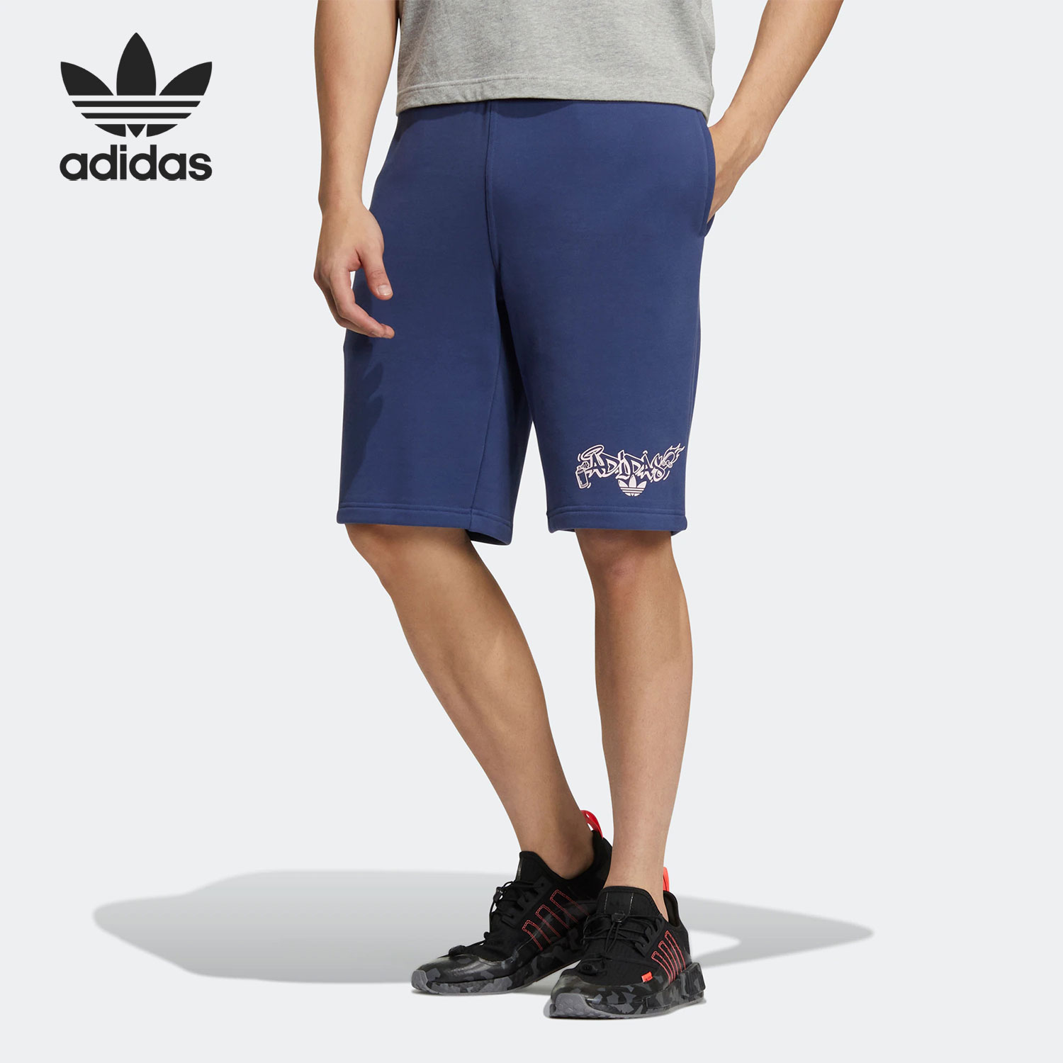 adidas/阿迪达斯正品三叶草sport shorts男子透气短裤h49563
