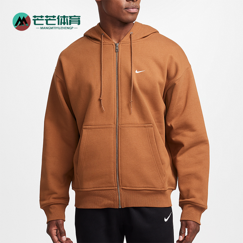 耐克男士复古运动连帽口袋外套