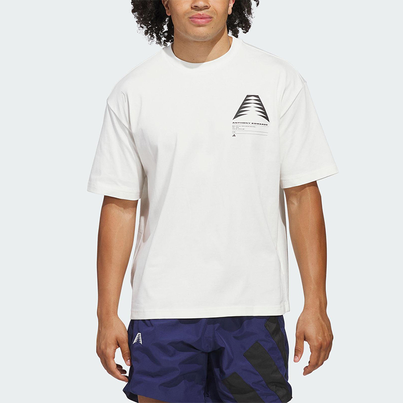 Adidas/阿迪达斯正品2025秋季款男士透气宽松篮球风短袖KB7256