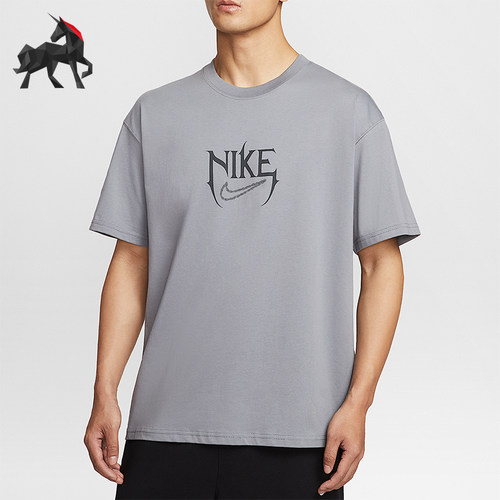 Nike/耐克正品2025夏季款男士印花宽松经典图案篮球T恤HJ3432-065