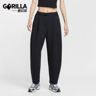 HV1965 Nike 女士简约运动休闲中腰宽松长裤 2025冬季 010 耐克正品