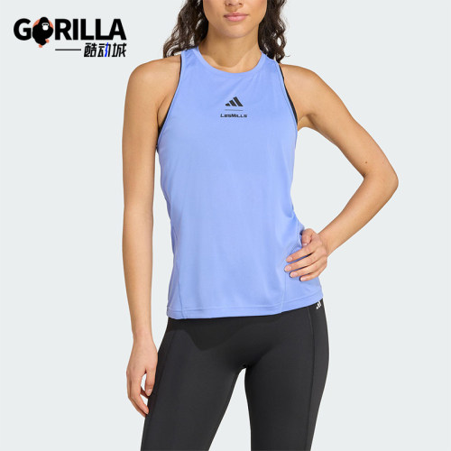 Adidas/阿迪达斯正品LES MILLS W G TK女士运动透气T恤背心KD4356