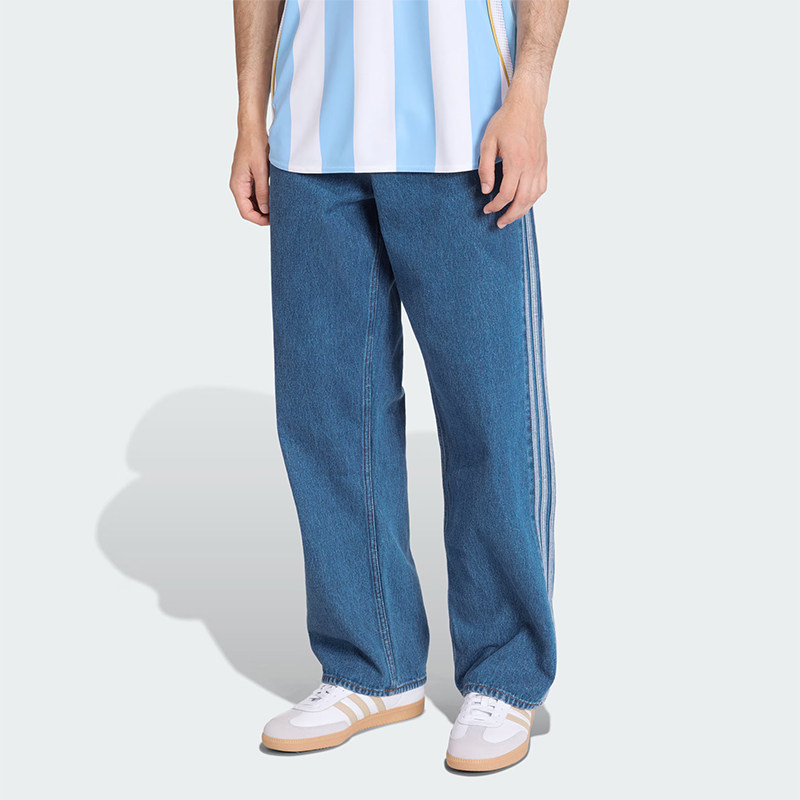 Adidas/阿迪达斯正品三叶草男士休闲经典复古牛仔运动裤KD1499图片
