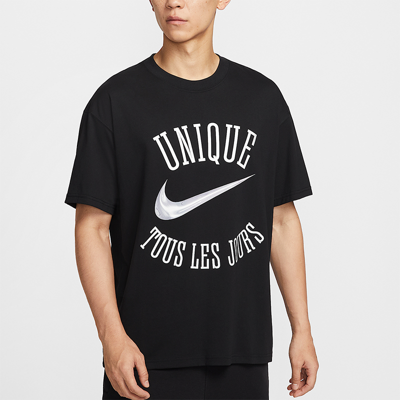 Nike/耐克正品夏季男士印花柔软宽松透气篮球运动短袖HV1696-010