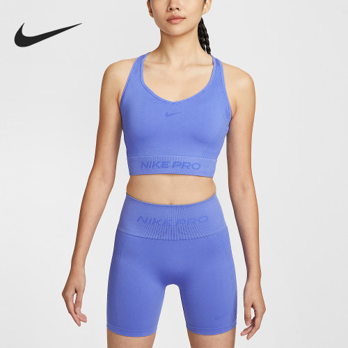 Nike/耐克正品2025女士健身套头耐穿短款透气运动背心IB9415-570