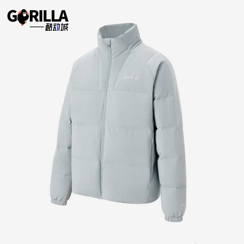 Adidas/阿迪达斯正品冬季男士立领拉链经典复古保暖羽绒服KC4633