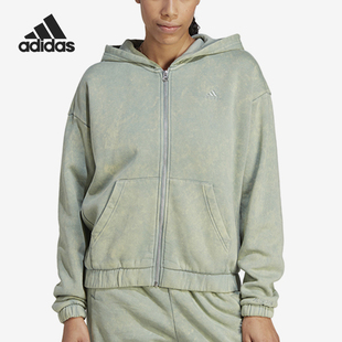 Adidas 女士加绒保暖连帽外套IL3273 2023新款 阿迪达斯官方正品