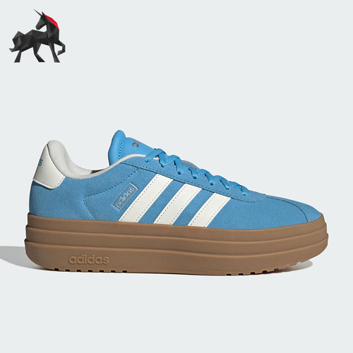 Adidas/阿迪达斯正品VL COURT BOLD女士耐磨厚底休闲板鞋KJ6855