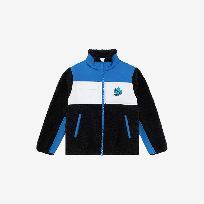 Puma/彪马正品新款儿童复古拼色仿羊羔绒运动夹克外套537917,运动服/休闲服装,运动茄克/外套,淘宝优惠券,粉丝福利购,淘宝优惠卷