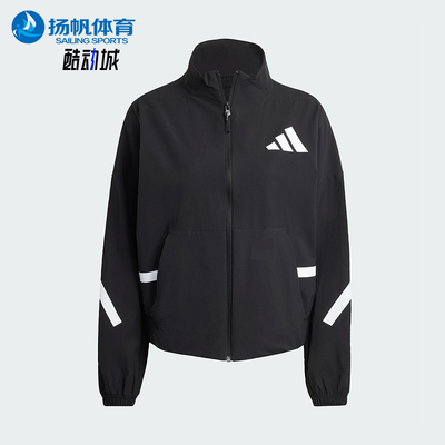 Adidas/阿迪达斯正品W Z.N.E. WV TT女士运动梭织立领外套KE4882
