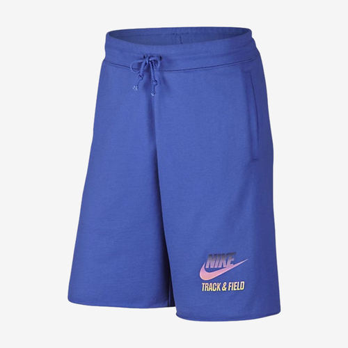 Nike耐克正品运动生活男宽松中腰五分裤系带抽绳短裤653809-480