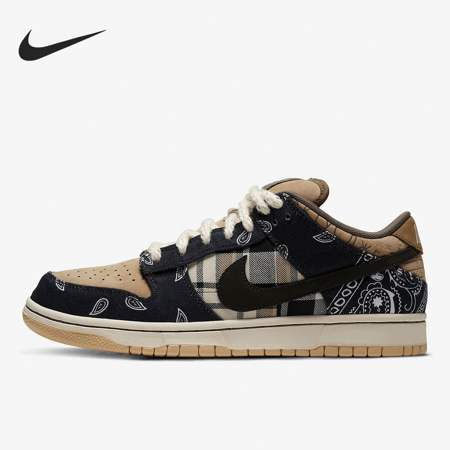 Nike/耐克官方正品男女同款腰果花印花低帮休闲板鞋CT5053-001