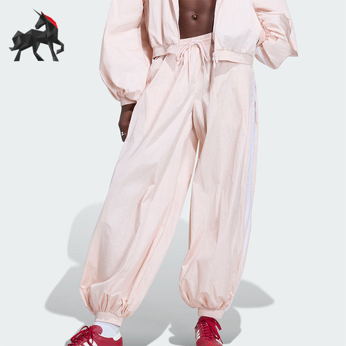 Adidas/阿迪达斯正品三叶草女士梭织经典休闲宽松气球裤KY5053
