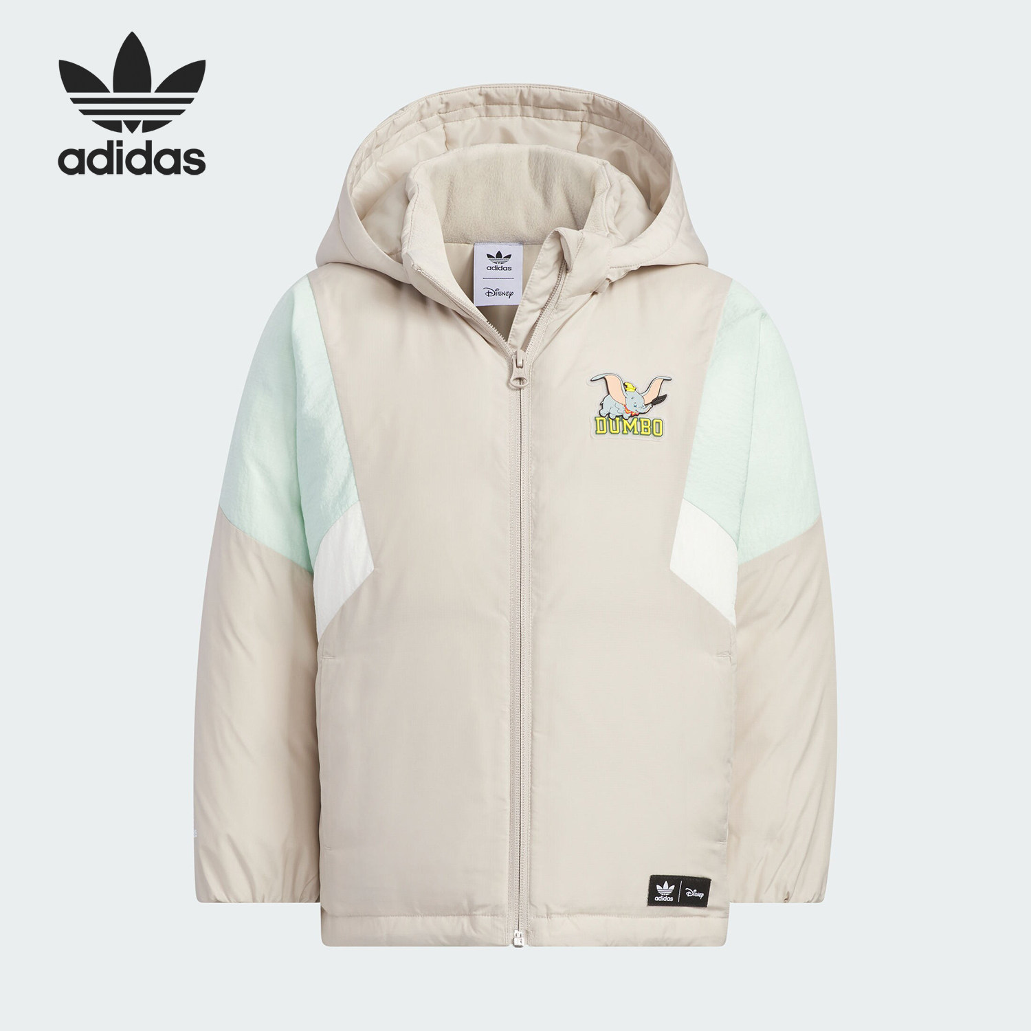 Adidas/阿迪达斯官方正品三叶草小童宽松保暖运动羽绒服IX4359