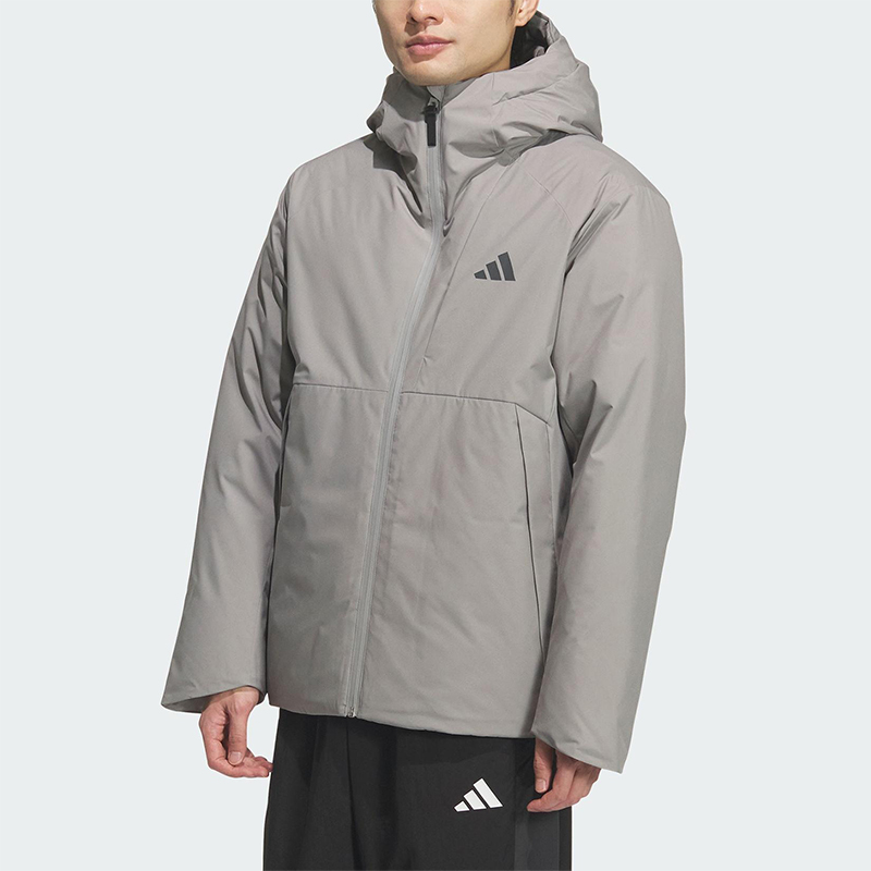 Adidas/阿迪达斯正品TECH DOWN JKT男士运动保暖连帽羽绒服KQ5503