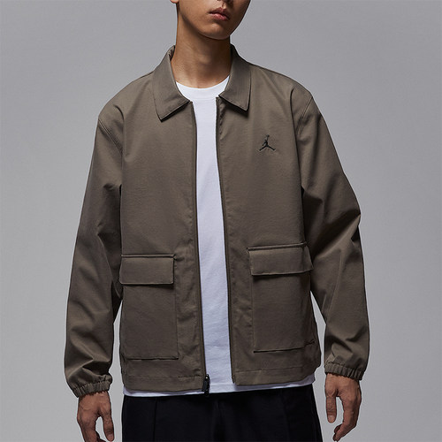 Nike/耐克正品Jordan男士运动翻领拉链宽松高尔夫夹克HQ8682-040