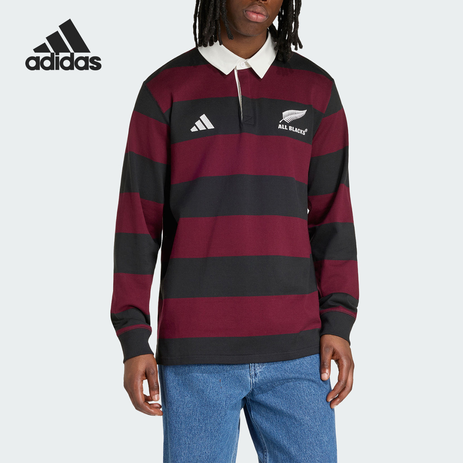 Adidas/阿迪达斯官方正品男士橄榄球运动休闲透气Polo衫KX4776