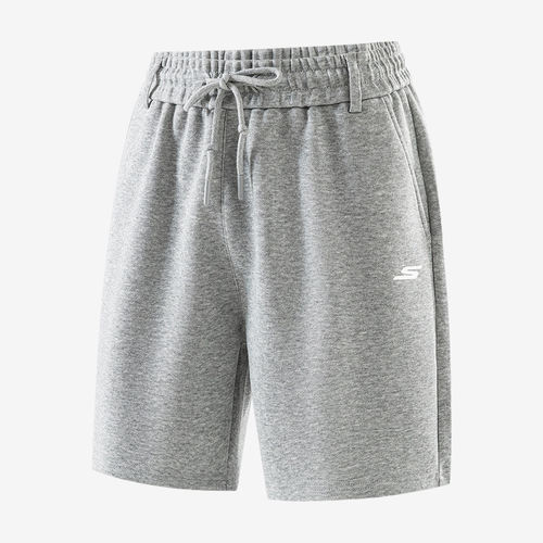 Skechers斯凯奇正品男女透气速干运动中长裤/短裤P225U090-01WT