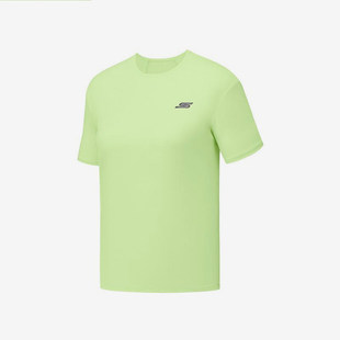 Skechers/斯凯奇夏季款女士针织透气印花短袖T恤衫P225W017