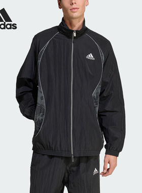 Adidas/阿迪达斯官方正品ADILENIUM男士运动立领宽松外套KF8519