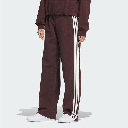 Adidas/阿迪达斯正品2025秋季款女士日常针织直筒运动长裤KB7588