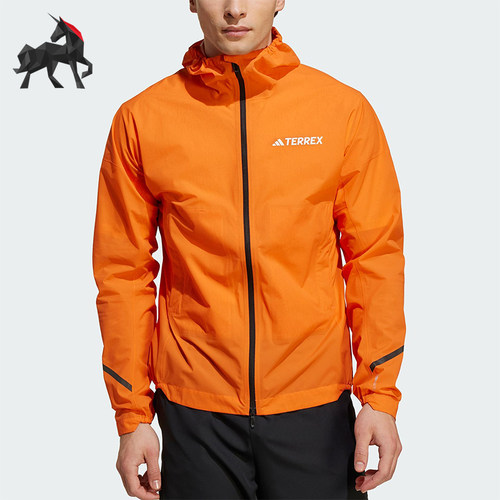 Adidas/阿迪达斯正品JACKET男士跑步户外宽松运动冲锋衣KA5873