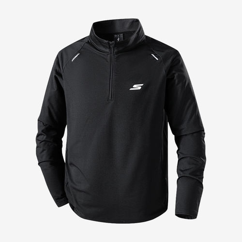 Skechers斯凯奇正品男女立领半开衫运动卫衣/套头衫P425M215-0018