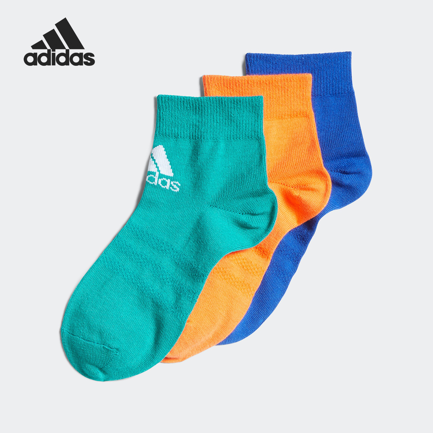 Adidas/阿迪达斯正品当季新款儿童运动休闲短袜三双装HN6705