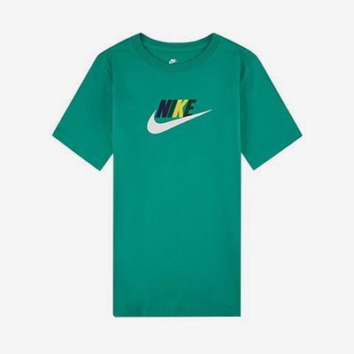 Nike/耐克正品夏季大童圆领运动休闲透气LOGO印花短袖FN3713-324