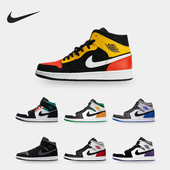 耐克正品 852542 AIR MID Nike AJ1男子运动篮球鞋 JORDAN1 101