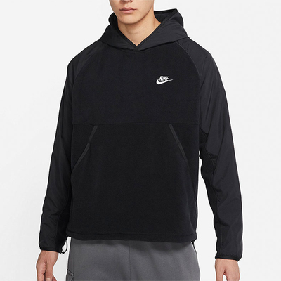 耐克男子休闲拼接连帽卫衣