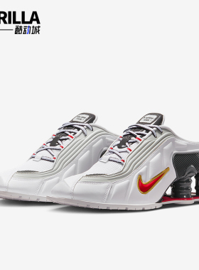 Nike/耐克正品ShoxMR4新款女白红色街头经典穆勒凉鞋IM5420-100