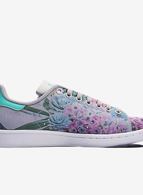 Adidas/阿迪达斯正品三叶草STANSMITH新款女经典紫蓝色板鞋S75949