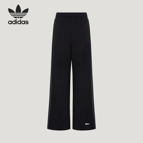 Adidas/阿迪达斯正品三叶草女士系带舒适中腰运动长裤LD8345