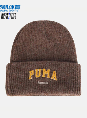 Puma/彪马正品2025年夏季男女运动保暖经典户外针织帽027233-02