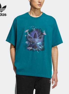Adidas/阿迪达斯正品当季新款三叶草男女运动短袖T恤HM8028