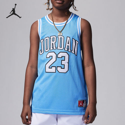 Nike耐克正品Jordan大童印花运动背心篮球服儿童运动衣95A773-B9F