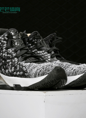 Nike/耐克正品冬季新款大童LNJ勒布朗17黑紫高帮篮球鞋 BQ5594