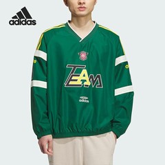 Adidas/阿迪达斯正品2025秋季款男士运动宽松V领卫衣KC0113