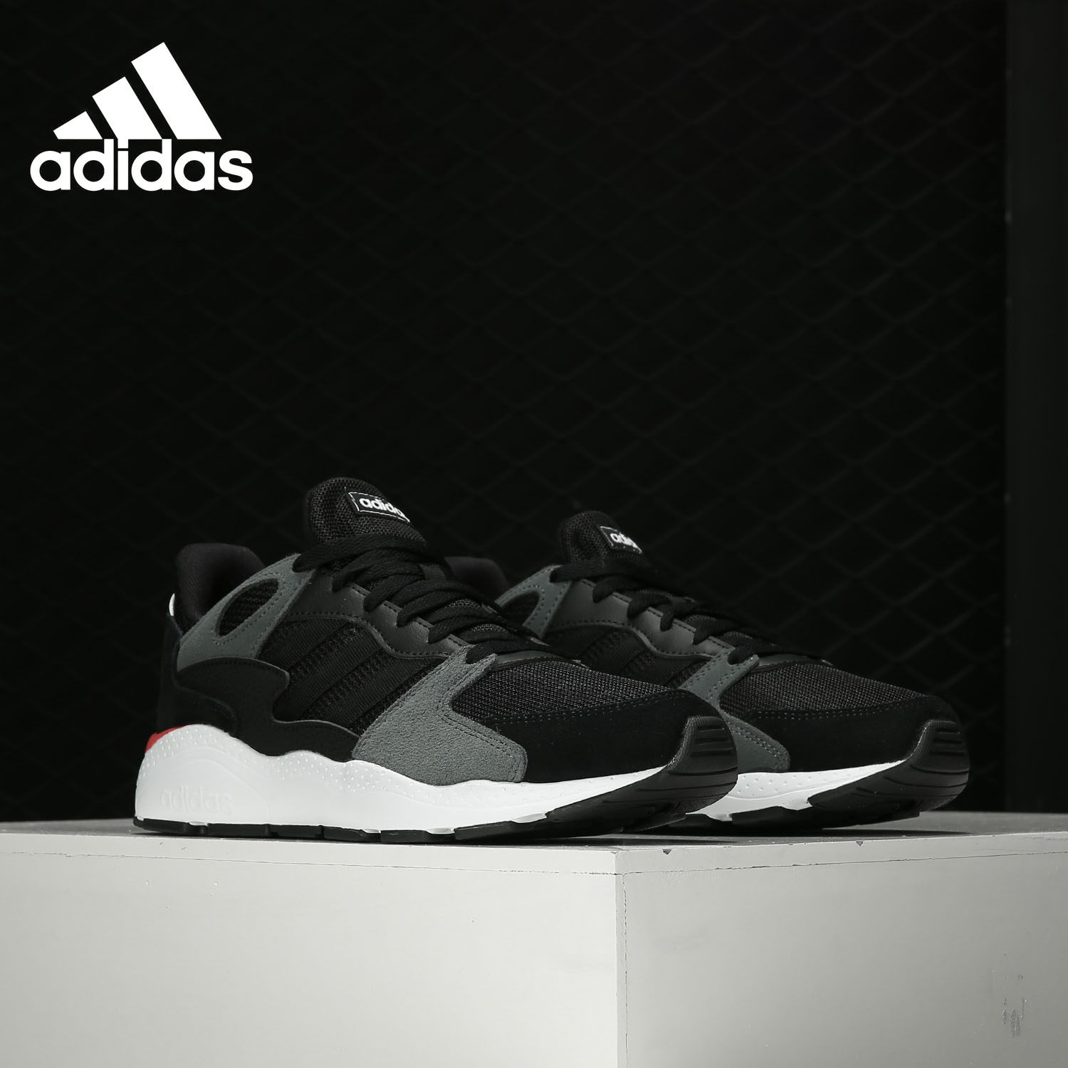 Adidas/阿迪达斯官方正品Crazychaos 男女厚底休闲运动鞋 EF1053