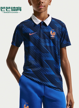 Nike/耐克正品Dri-FIT大童复古球迷版足球短袖POLO衫IB5129-480